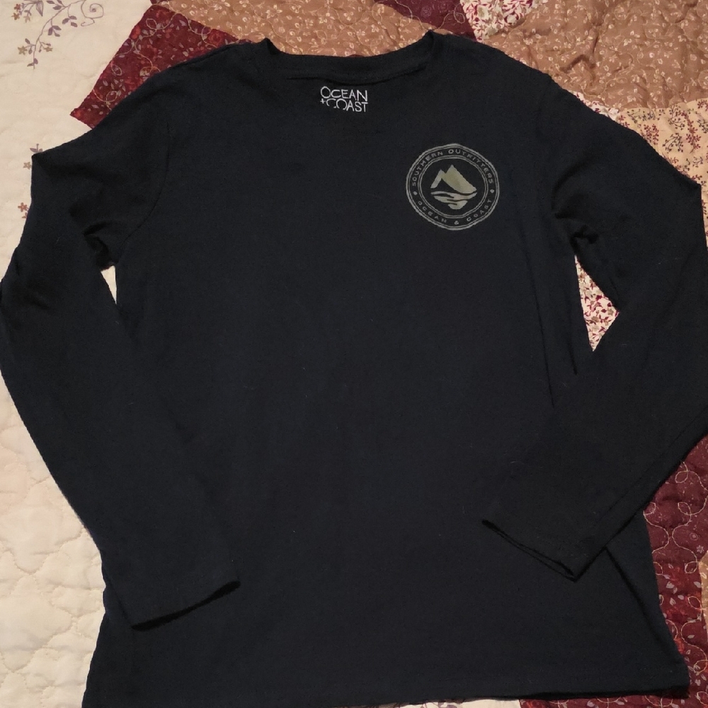 Ocean Coast Kids Long Sleeve Tee - Black
